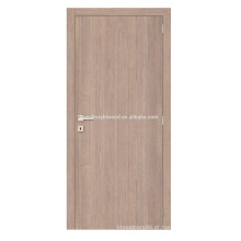 Porta de madeira da placa simples da melamina do estilo do projeto da casa da cor clara